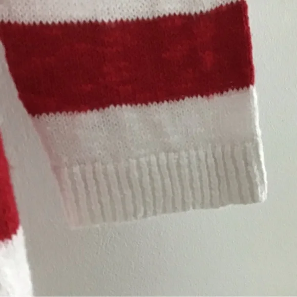 Talbots Patriotic Star and Stripe Linen Sweater - Picture 7 of 10